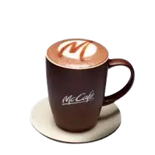 McDonald’s McCafé Premium Hot Chocolate – creamy and rich chocolate drink, available in Solo (₱130, 77 calories) and Medium (₱145, 90 calories), in the Philippines.