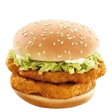 McDonald’s Double McChicken Burger Philippines – made with two crispy chicken patties, fresh lettuce, and creamy mayonnaise in a sesame seed bun. Priced at ₱149 ala carte, ₱179 small meal, ₱199 medium, ₱216 large.