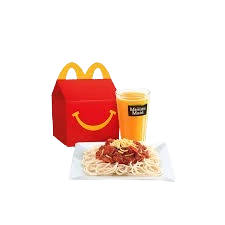 "McDo McSpaghetti Happy Meal with drink – Price: ₱147, Calories: 505 Cal – McDonald's Philippines"