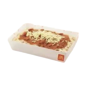 McSpaghetti Platter from McDonald’s Philippines – party-size Filipino-style spaghetti topped with cheese – Priced at ₱262 with 600 calories.