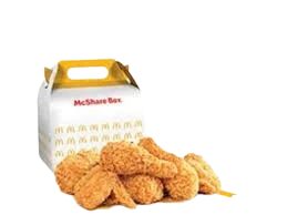 McDonald's 6-piece Chicken McShare Box – crispy fried chicken in a shareable box, ₱ 505, 1422 Cal great for small groups in the Philippines