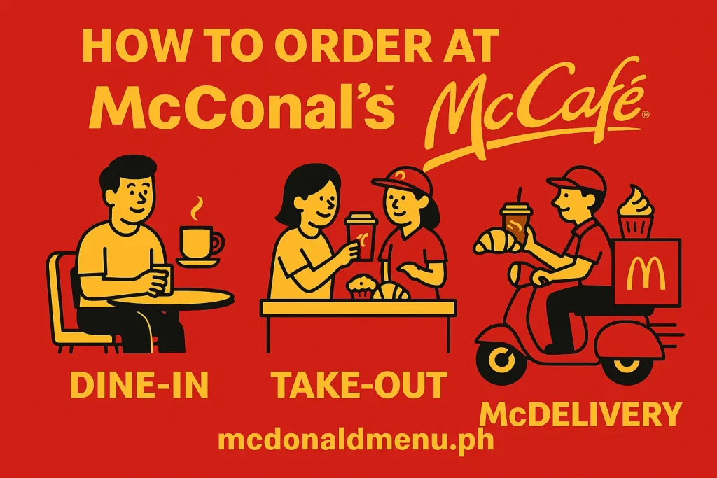 How to order McCafé at McDonald’s Philippines: Dine-In, Take-Out, McDelivery | mcdonaldmenu.ph