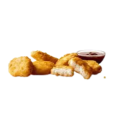 McDonald’s 6-piece Chicken McNuggets – crispy golden nuggets served with dipping sauce, priced at ₱99 with 290 calories, available in the Philippines.